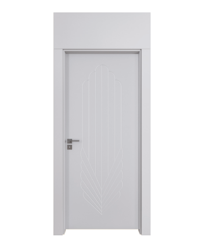 BY-158V Porte intérieure Laqué Vitrée